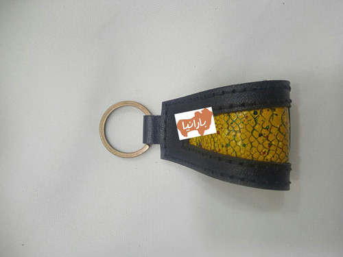 جاکلیدی چرم شتر مرغ